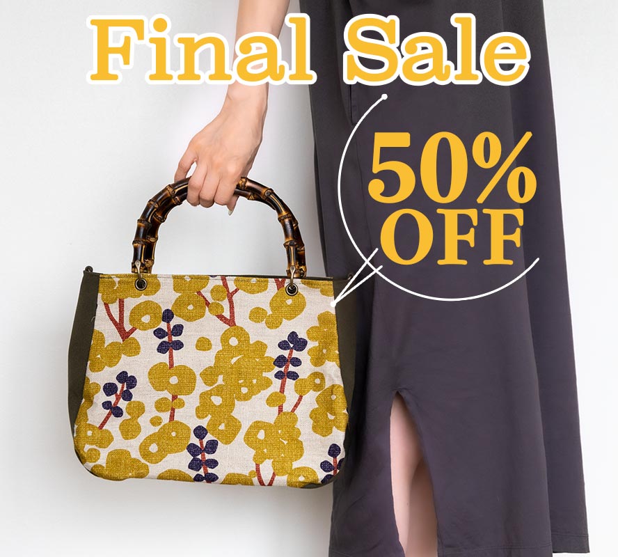 バンブーーハンドルバッグファイナルセール50%OFF