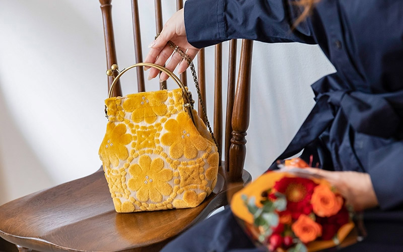 亥之吉ベンリーがま口モケットはなのわ