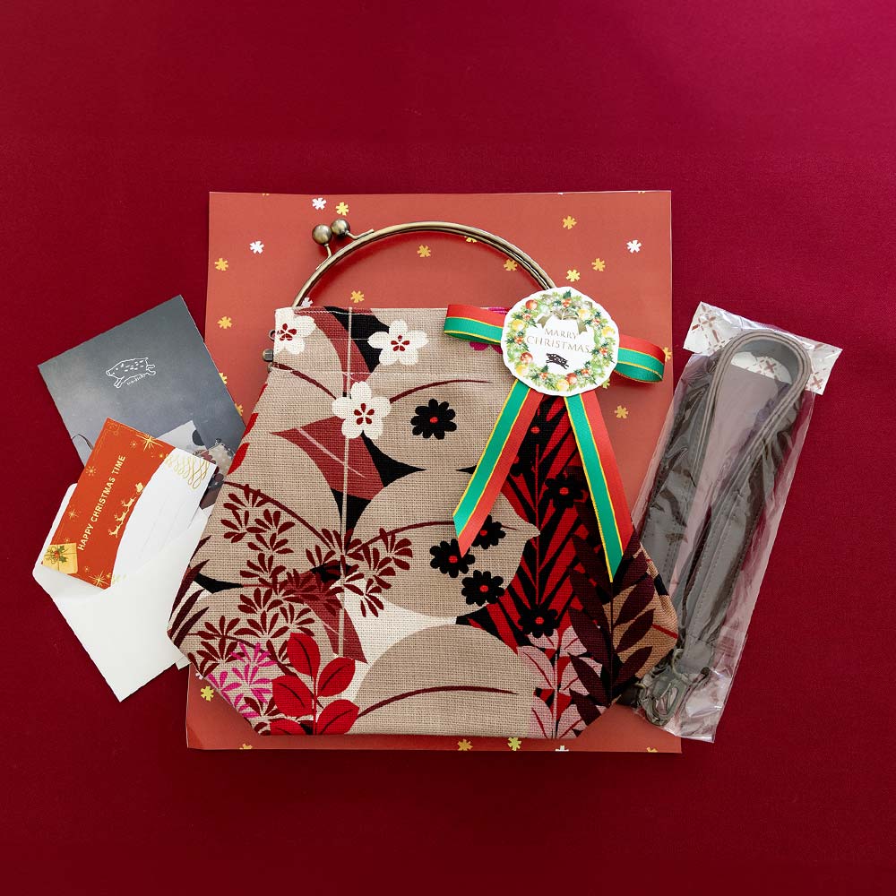 亥之吉2025年クリスマス特別ベンリーがま口大セットしょくぶつえん赤