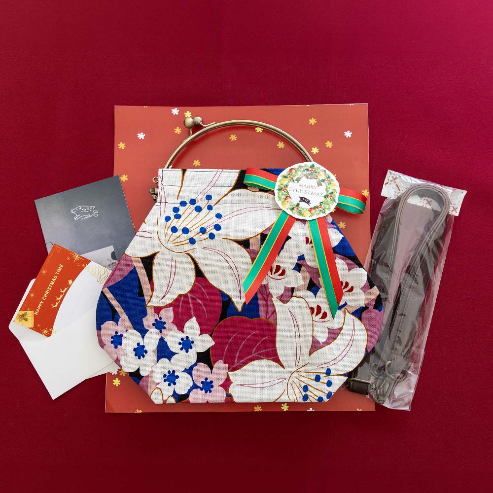 亥之吉2025年クリスマス特別ベンリーがま口大セットはなのにわ紫