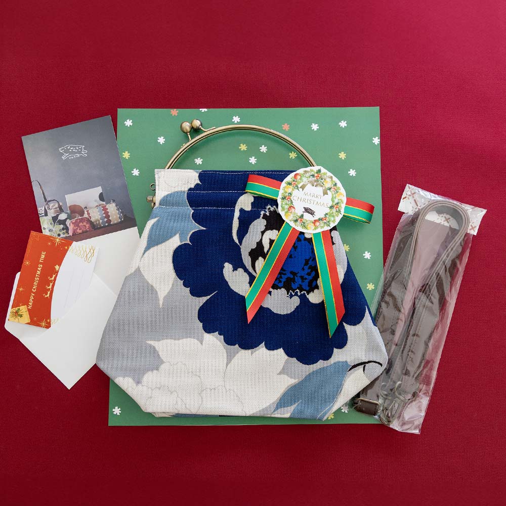 亥之吉2025年クリスマス特別ベンリーがま口大セットぼたぼたんグレー