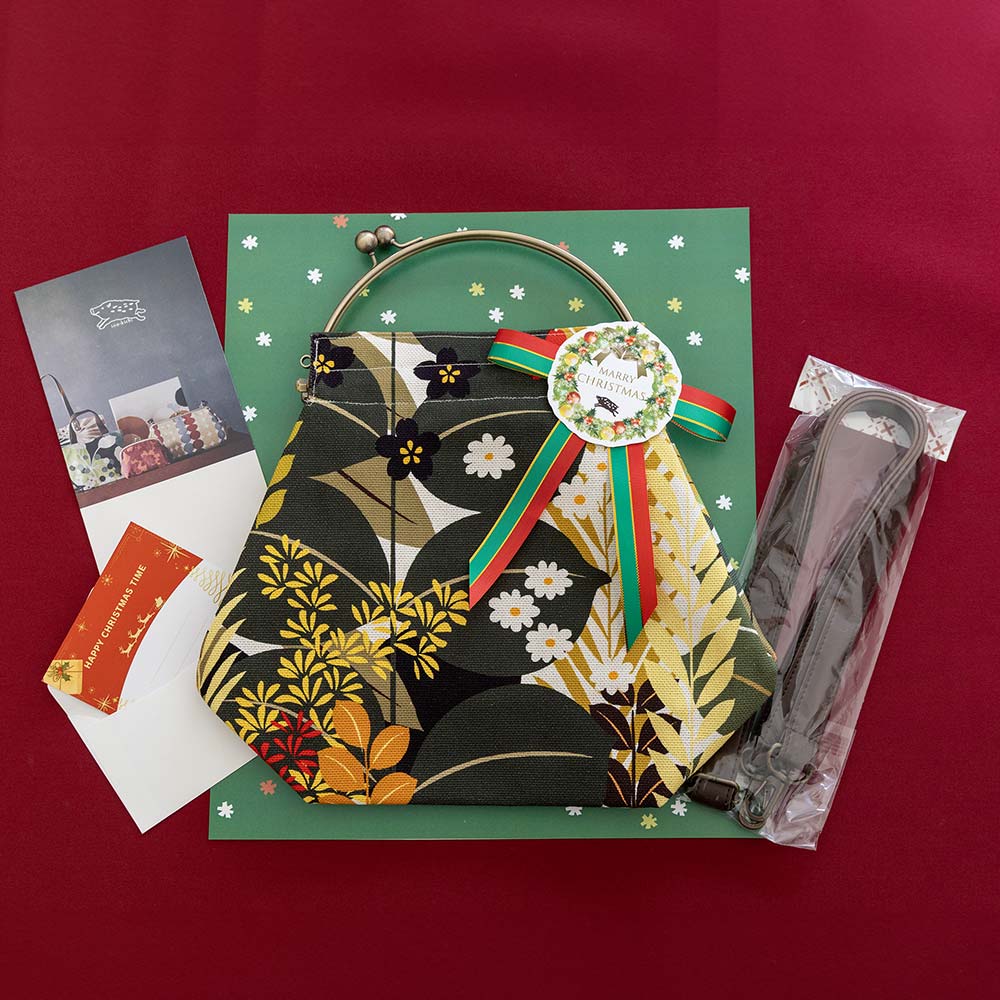 亥之吉2025年クリスマス特別ベンリーがま口大セットしょくぶつえん緑